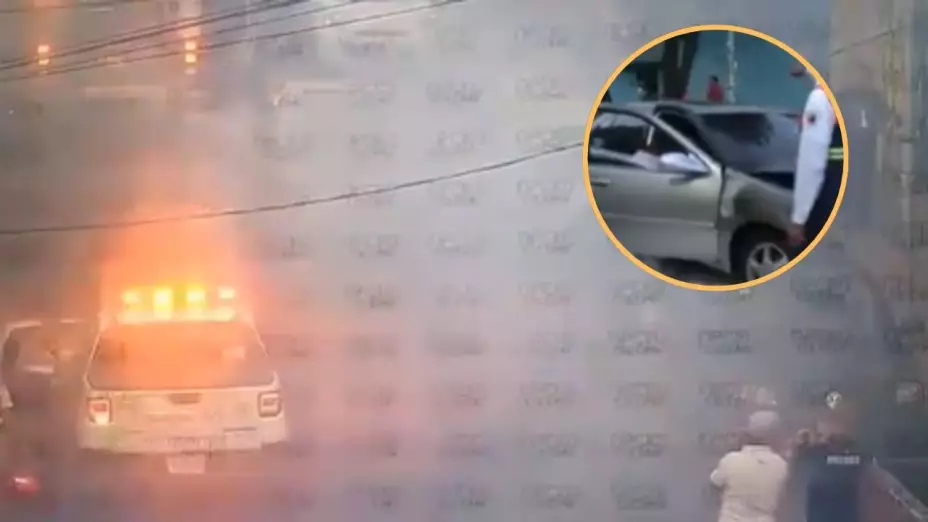 Incendio de auto en Colonia Guerrero deja un lesionado en CDMX