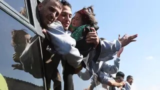 Un momento de esperanza en medio del conflicto.