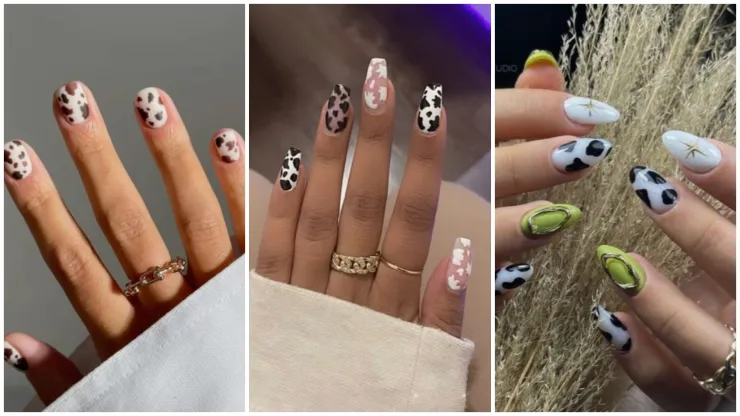 estilos de uñas de vaca