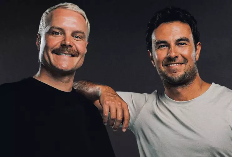 Checo Perez y Valtteri Bottas en Formula 1