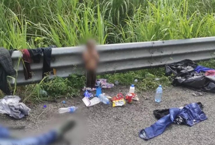 Wilder, el niño hondureño de dos años que fue abandonado en un camión que transportaba migrantes en Veracruz, regresó con su familia.