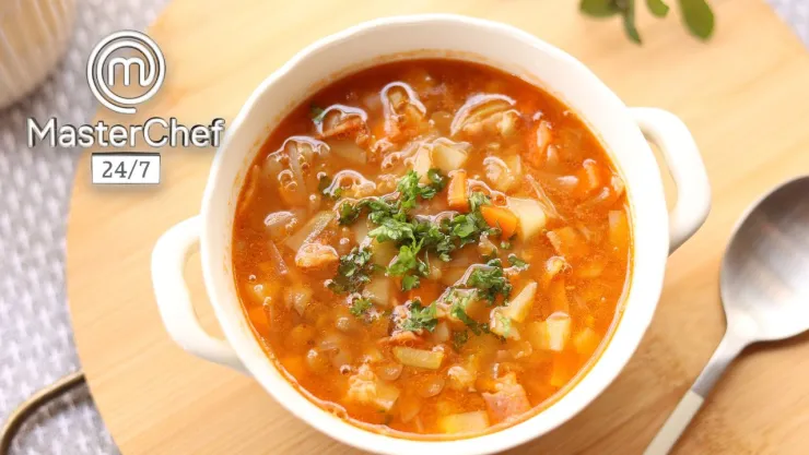 Sopa casera
