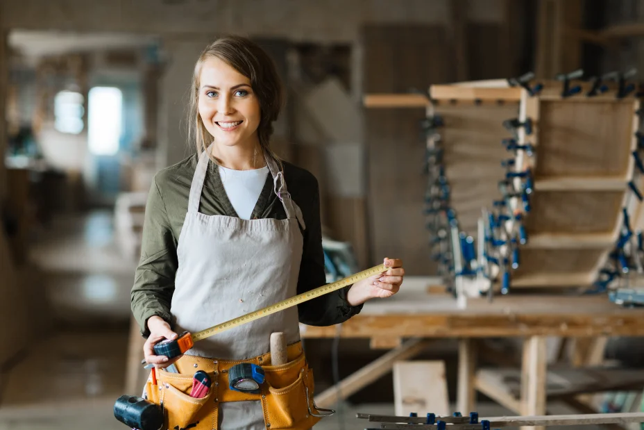 Female in workshop