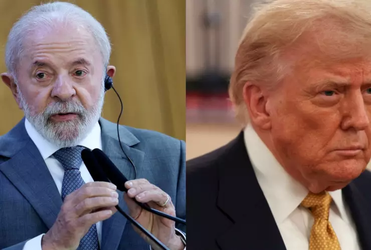 Imágenes de Luiz Inácio Lula da Silva y Donald Trump.