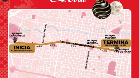 Ruta caravana Coca-Cola.