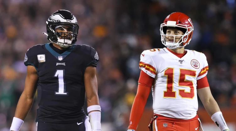 Jalen Hurts vs Patrick Mahomes Eagles vs Chiefs Super Bowl LVII Azteca Deportes