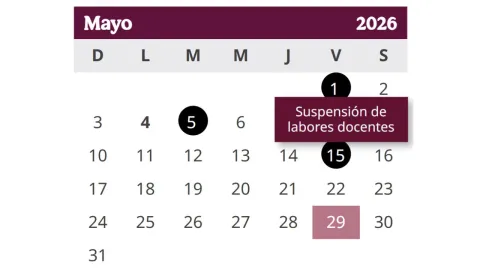 Calendario SEP: ¿Habrá megapuente por el Día del Maestro este 15 de mayo 2026?