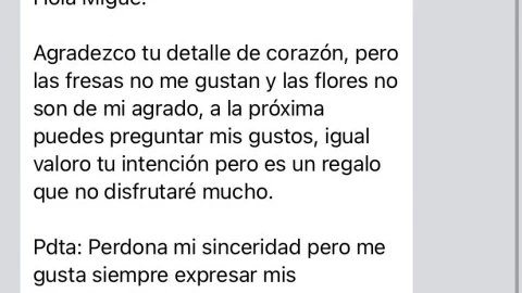 Respuesta compañera grosera