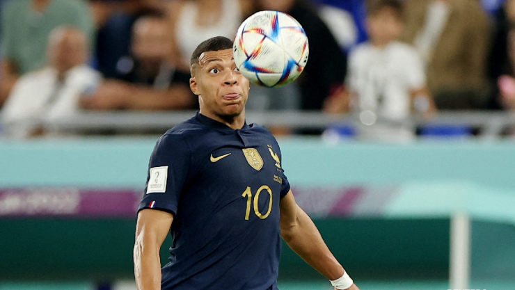 Kylian Mbappé con la selección de Francia