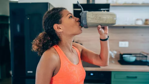 Licuado para ganar m&uacute;sculo y energ&iacute;a