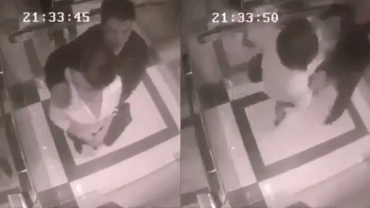 VIDEO: Mujer golpea y deja inconsciente a un hombre tras ser acosada en un elevador