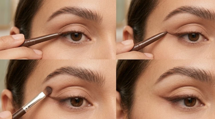 Cómo delinear los ojos con lápiz café para una mirada más grande y natural: paso a paso