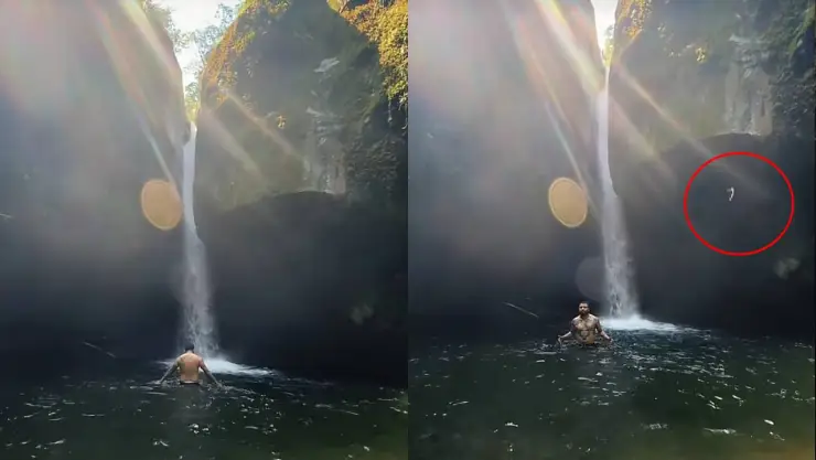 Quería conectar con la naturaleza y casi se va ‘al reino de los cielos’ en cascada de Veracruz