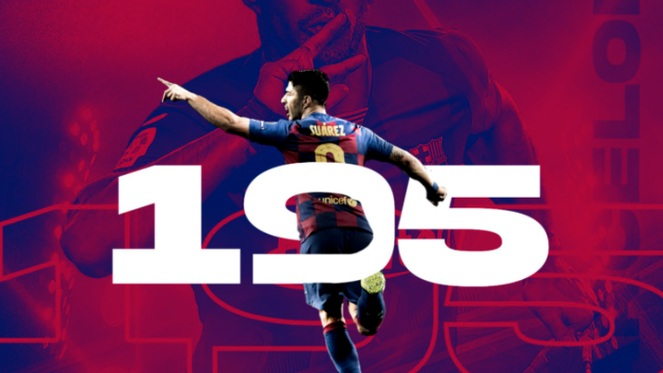 Luis Suárez se convirtió en el tercer máximo goleador del FC Barcelona