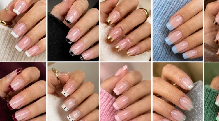 Uñas francesas horizontales 10 diseños contemporáneos para las mujeres elegantes