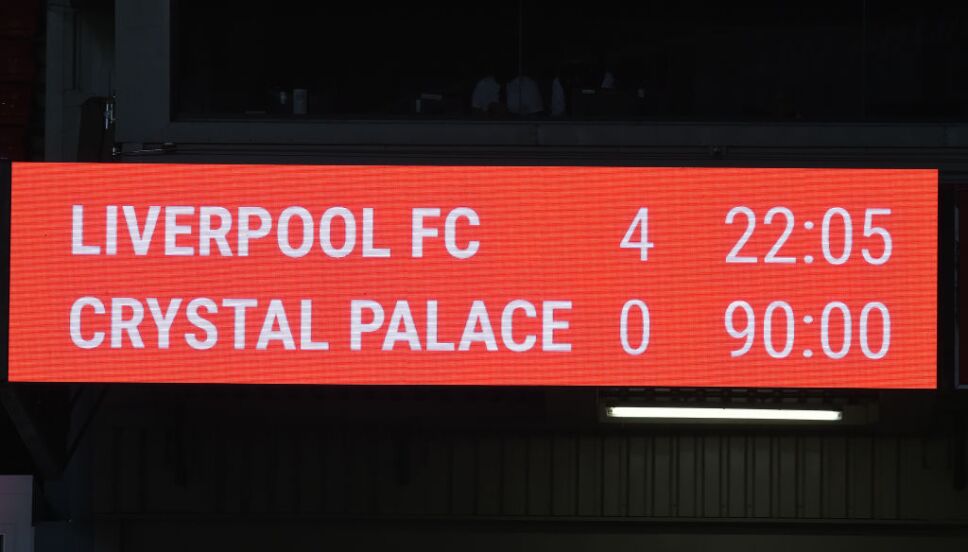 Liverpool goleó al Crystal Palace y está muy cerca de ser campeón