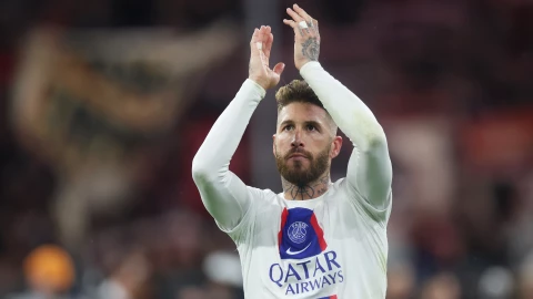 Sergio Ramos con el PSG
