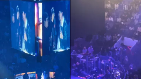 ¿Fue amenazado? Alfredo Olivas recibe extraño objeto y finaliza concierto de manera repentina