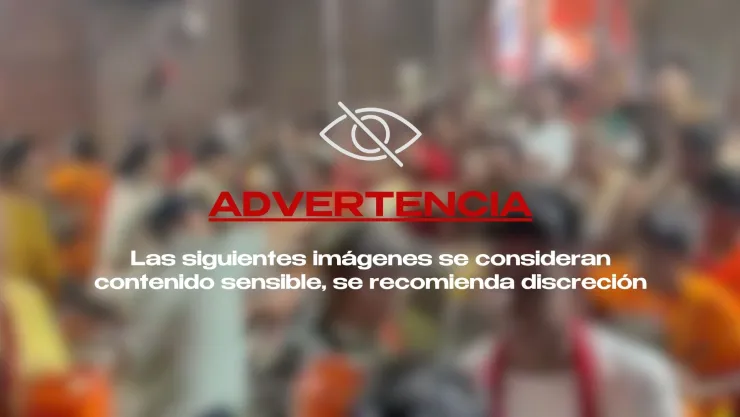 ¡IMÁGENES FUERTES! Estampida en templo deja 7 muertos y 14 heridos tras ritual religioso