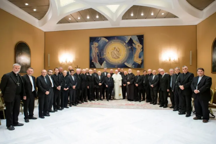Obispos chilenos en el Vaticano