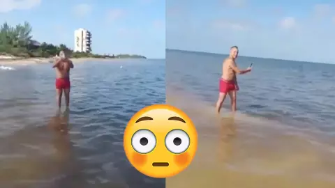 ¡Exhibido! Hombre italiano corre a un pescador de su “playa” y las redes lo bautizan como “Lord Playa” (VIDEO)
