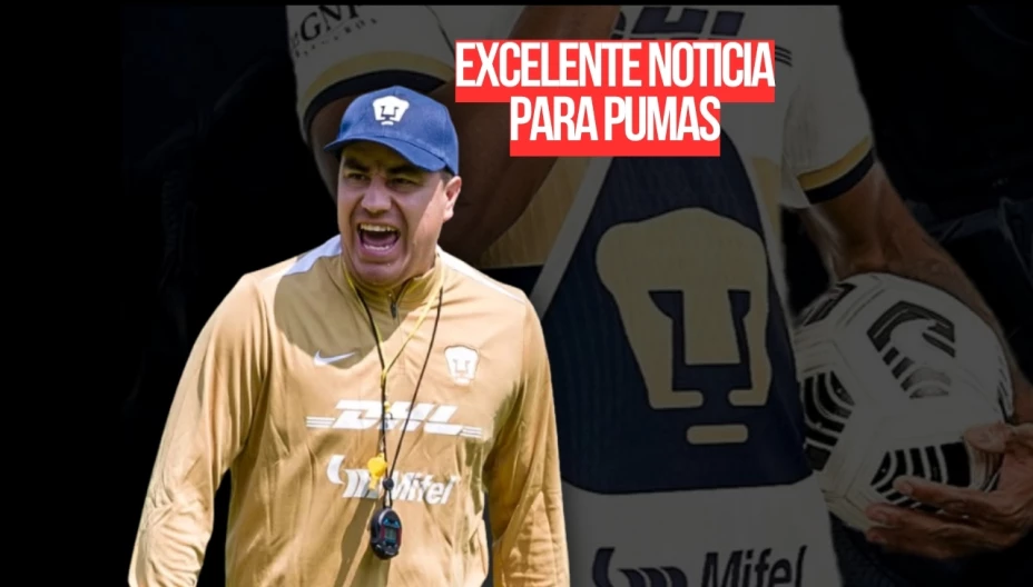Pumas recibió esta buena noticia y todo tiene que ver con su entrenador Efraín Juárez