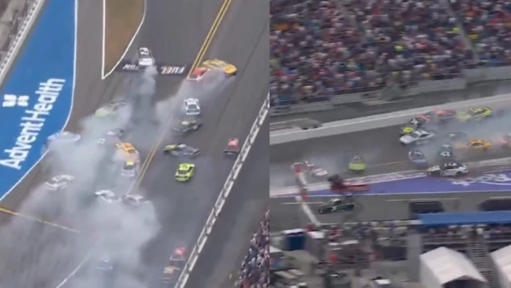 Carambola en las 500 Millas de Daytona 2026