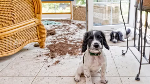Rescatan perrito en Hidalgo