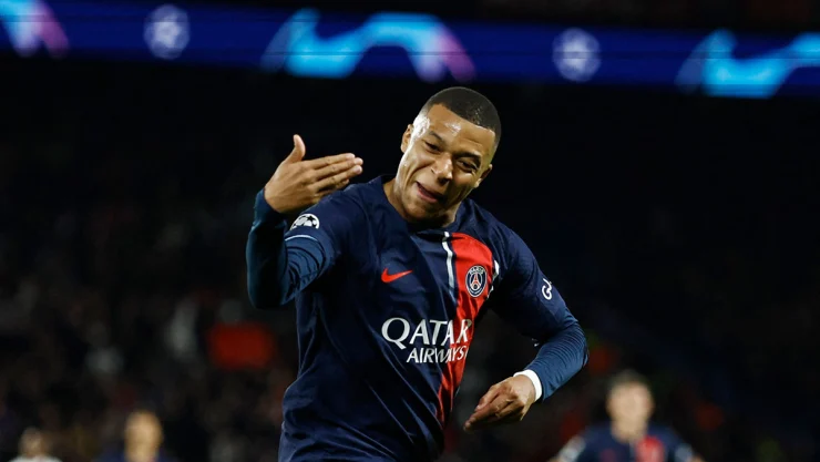Mbappé con el PSG