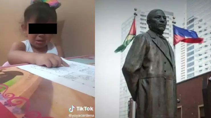 nina llora por benito juarez