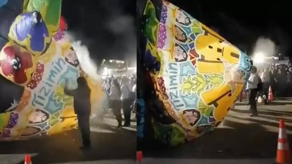 globo aerostatico se incendia tizimin