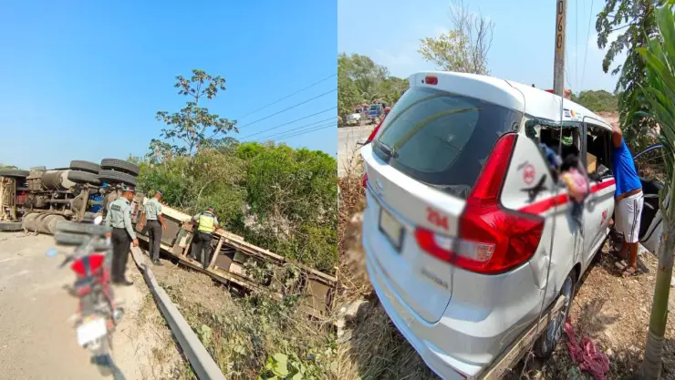 ¡Martes complicado! Se registran múltiples accidentes en las inmediaciones de Juan Sarabia en Quintana Roo