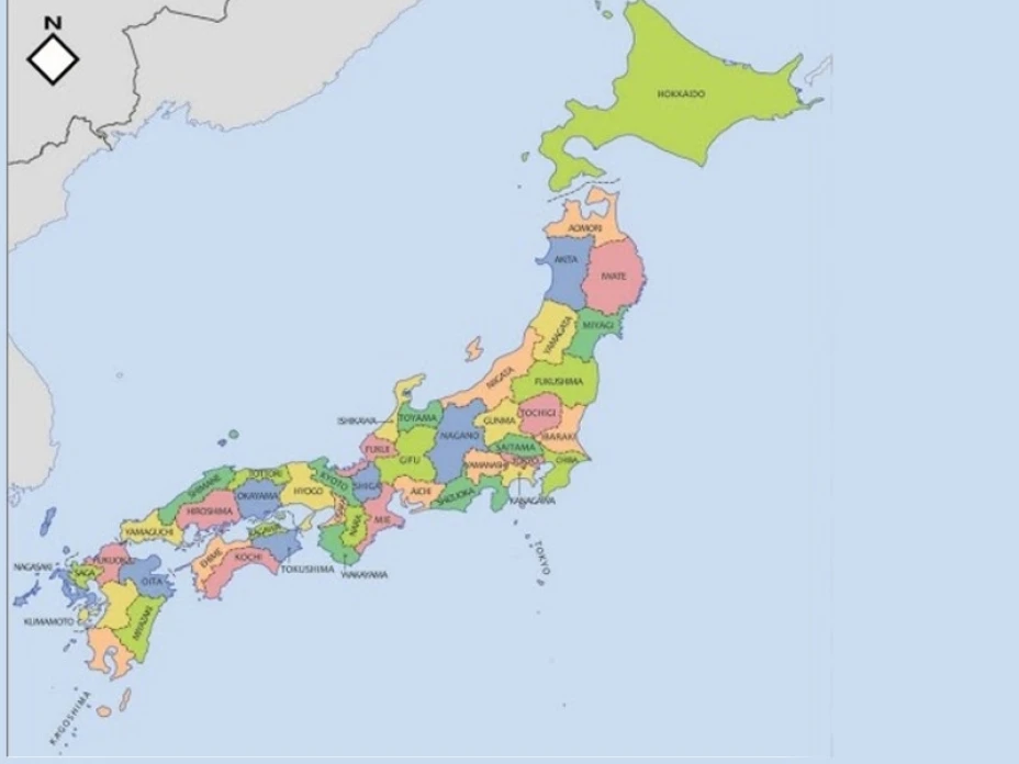 Mapa Japón