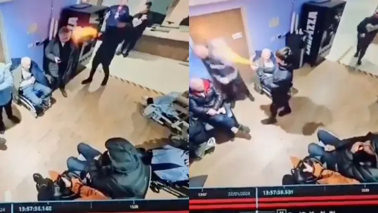 ¡De terror! Hombre intenta prender fuego a adultos mayores en un hospital