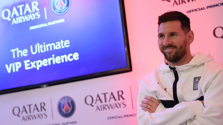 Lionel Messi en Qatar con el PSG