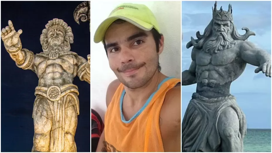 Thiago Rubio llevó un mensaje físico simbolizando la conexión.