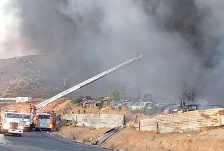 Incendio en Tecate ¿Qué pasó en la Carretera Libre hoy viernes 24 de enero de 2025?
