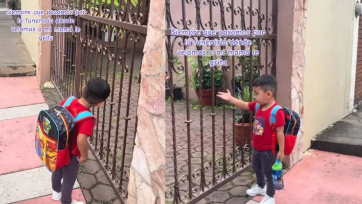 VIDEO: Niño busca a su abuelita muerta en funeraria; cree que está viva