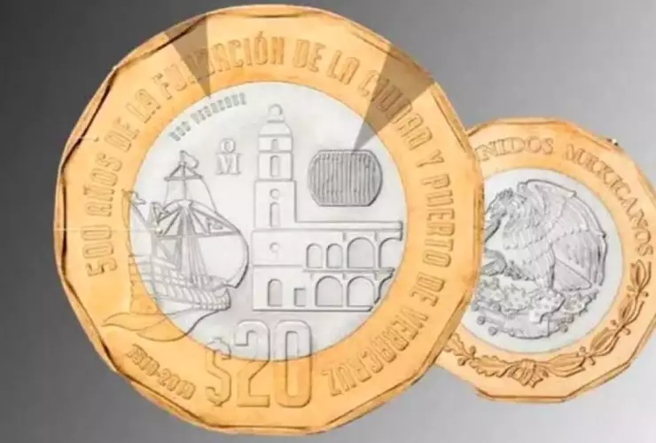 Monedas de 20 pesos más cotizadas