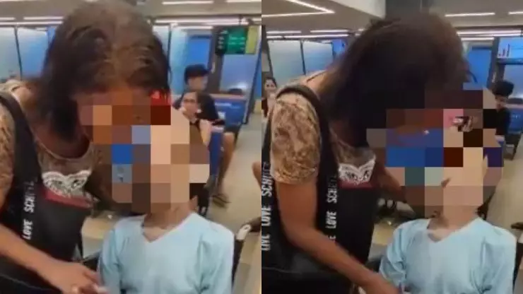 Video mujer lleva cadáver de su tío a un banco para cobrar un préstamo