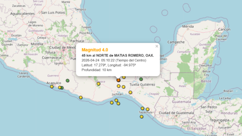 Sismo Matías Romero