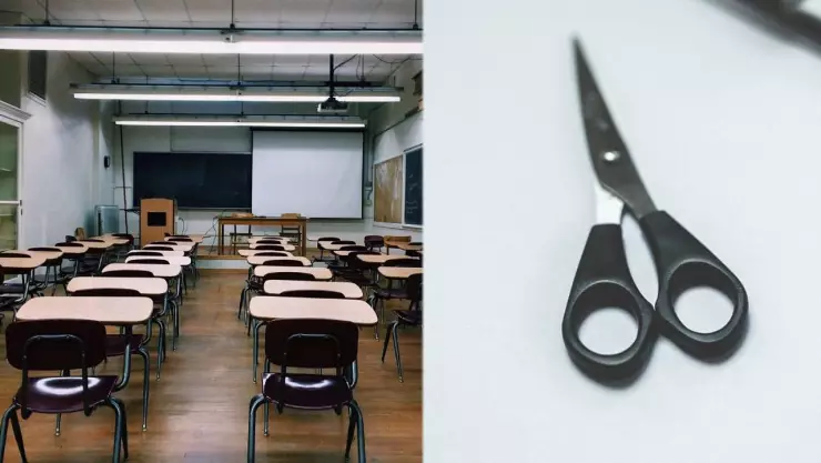 Alumno apuñaló a su compañero con unas tijeras en plena clase