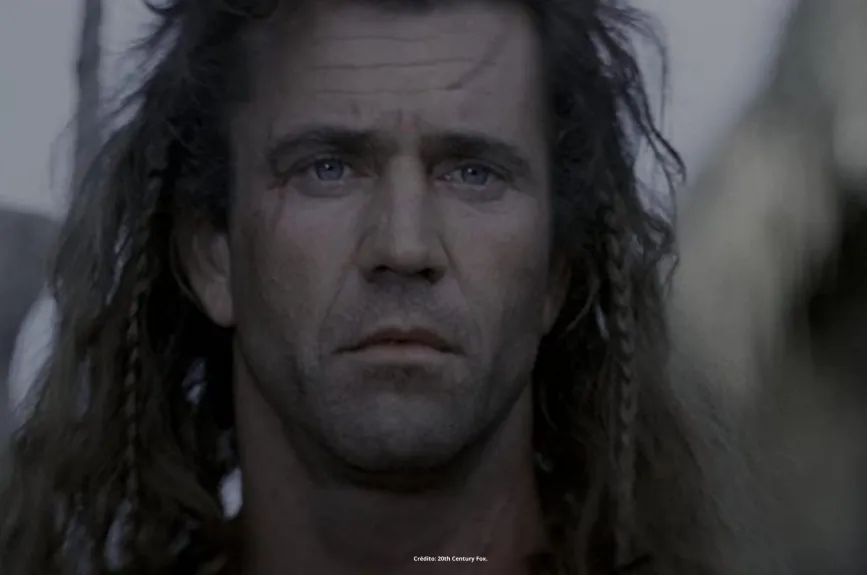 Escena de la película Corazón Valiente (Braveheart) con Mel Gibson por Azteca 7.