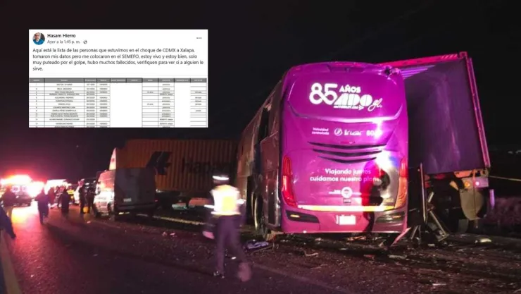 Accidente en Veracruz: Pasajero desmiente su muerte tras colocarlo en el SEMEFO
