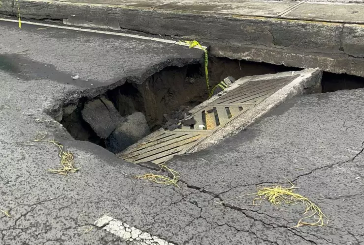 Socavón en CDMX Tláhuac