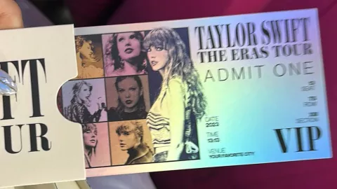 boleto VIP del concierto de Taylor Swift en México