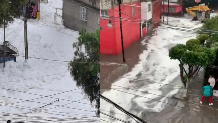 desborde presa en Naucalpan lluvias hoy