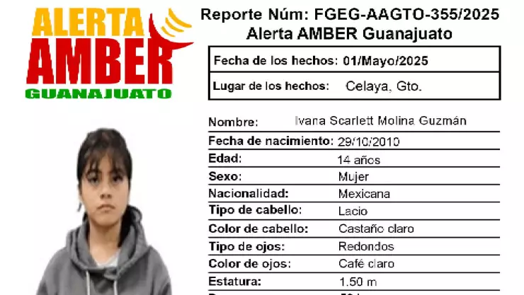 Ivana Scarlett Molina Guzmán desaparecida
