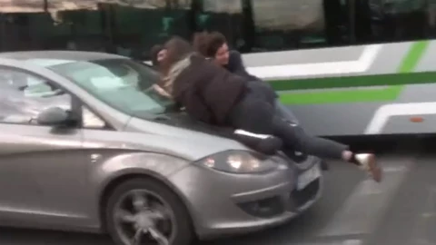 feministas atropelladas 8M 2023