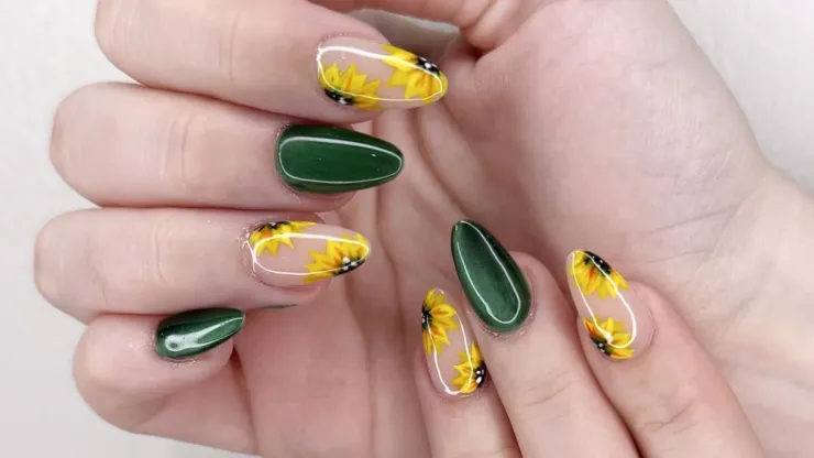 uñas girasoles primavera 2026